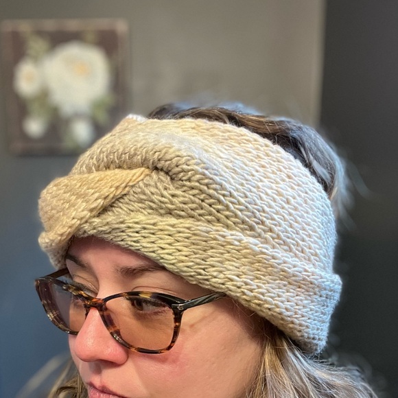 HANDMADE by me!! Neutral browns and grays twisted crochet ear warmer! - Picture 5 of 5